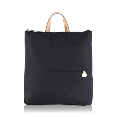 Large black nylon 'Pocket Bag' backpack